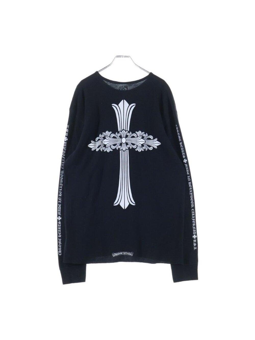 Chrome Hearts Thermal Long Sleeve Flrl Floral Cross Black